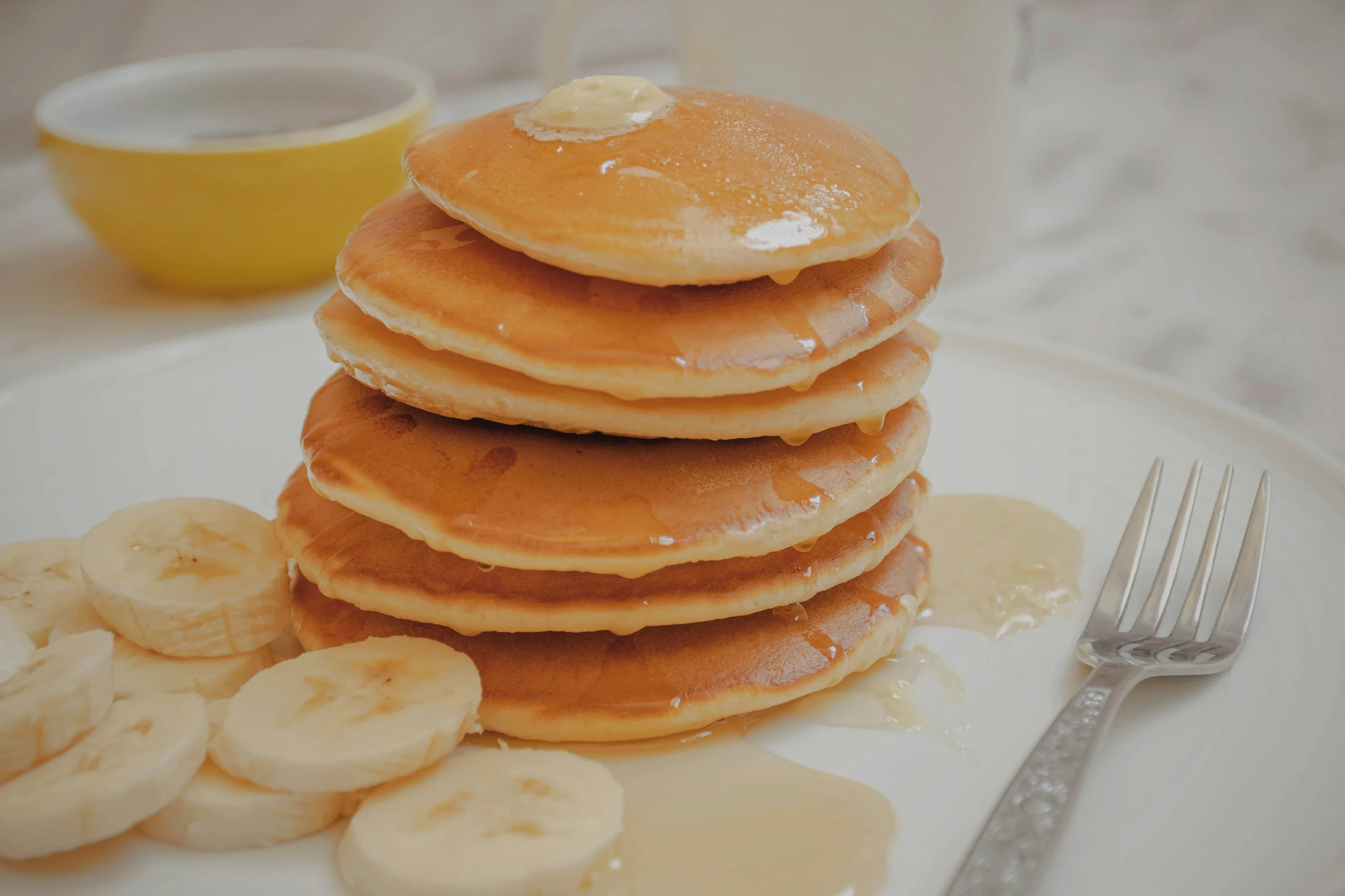 Receta de panqueques de avena, banana y miel